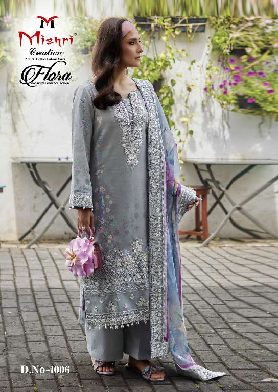 Mishri Flora Vol-4 Wholesale Exclusive Lawn Printed Dress Material