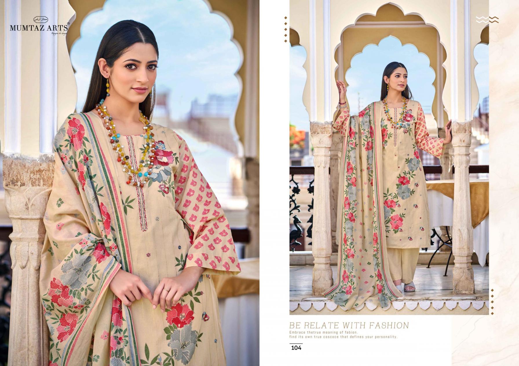 MUMTAZ ARTS HELLO SUNSHINE CAMRIC PRINT PAKISTANI PRINT AMAZING DRESS MATERIAL