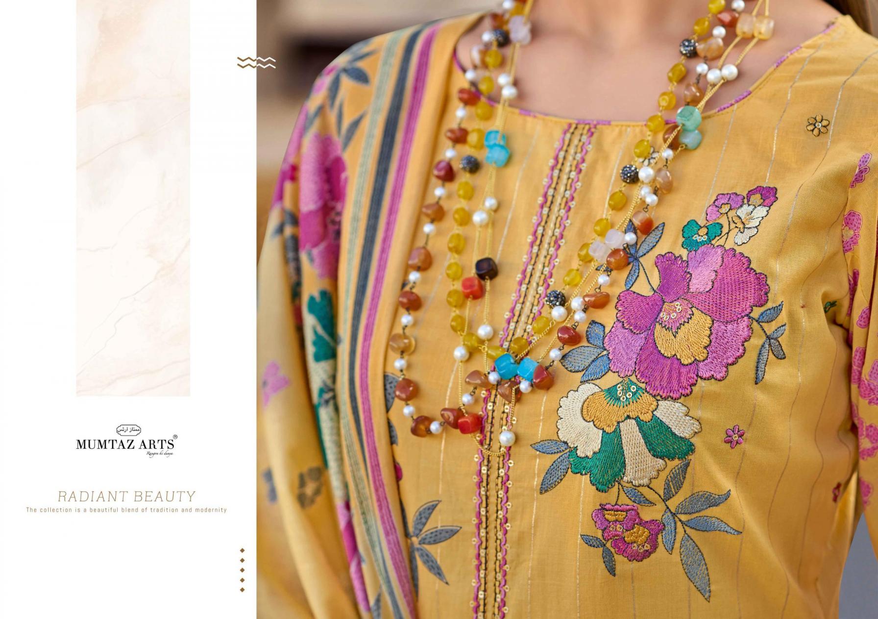 MUMTAZ ARTS HELLO SUNSHINE CAMRIC PRINT PAKISTANI PRINT AMAZING DRESS MATERIAL