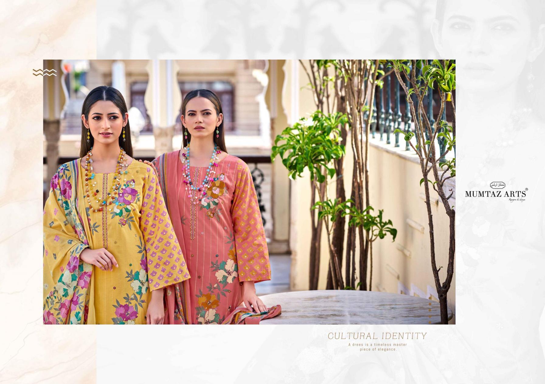 MUMTAZ ARTS HELLO SUNSHINE CAMRIC PRINT PAKISTANI PRINT AMAZING DRESS MATERIAL