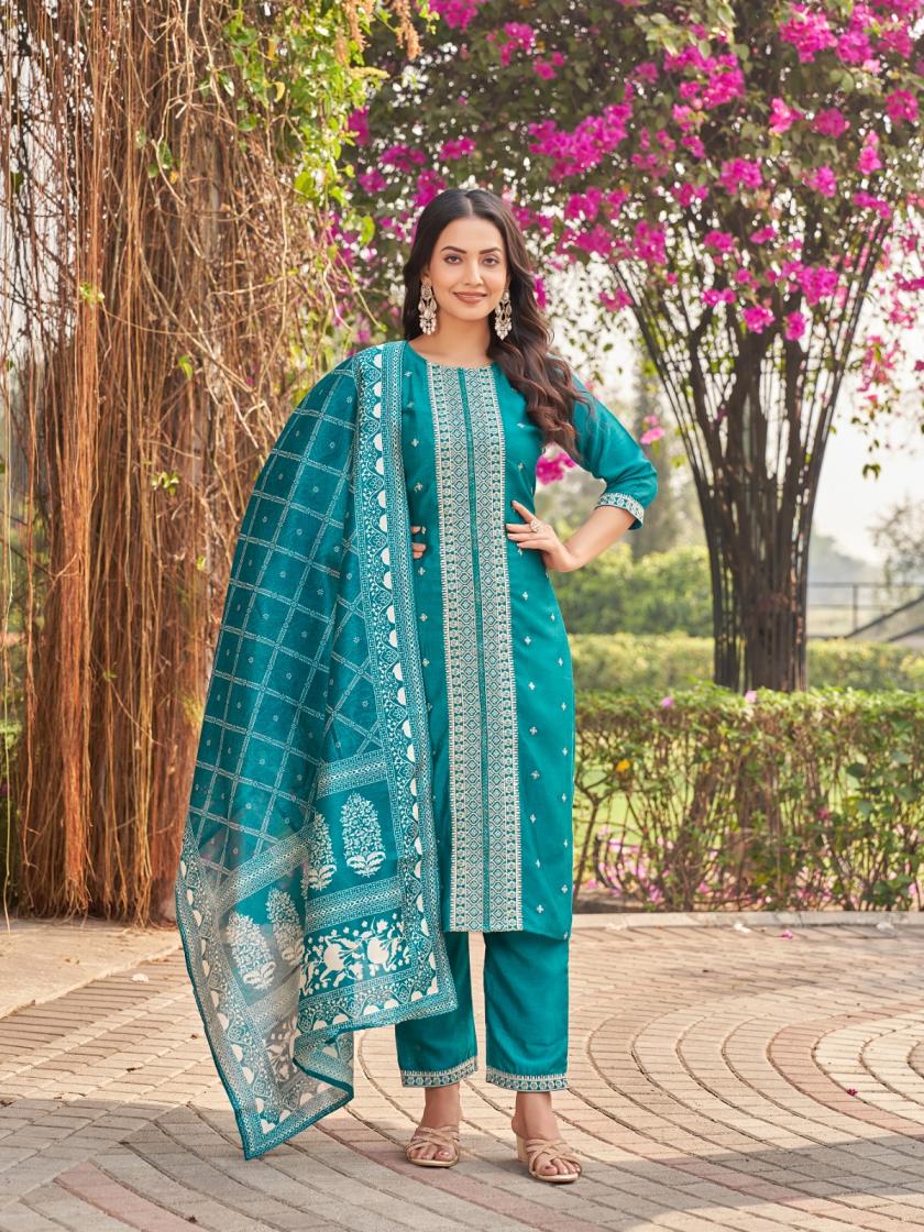 AANCHI KIA VOL 1 VICHITRA SILK READYMADE CASUAL SUIT FOR WOMENS