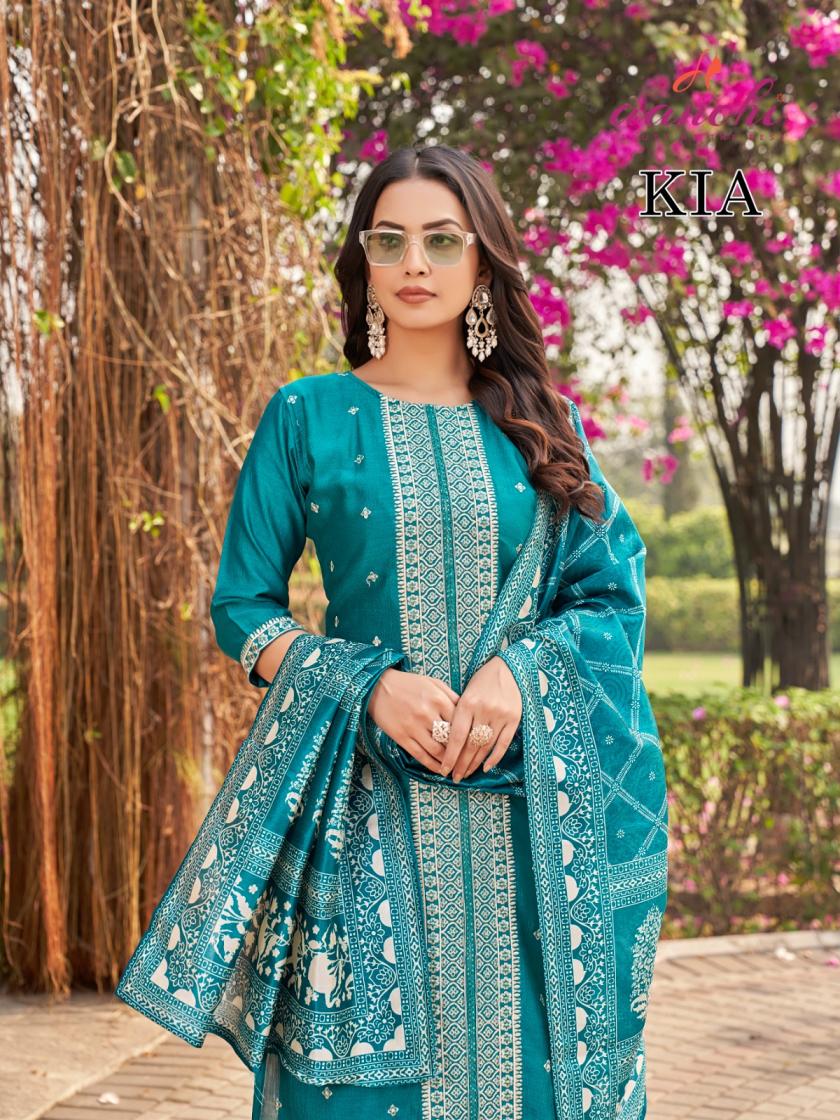 AANCHI KIA VOL 1 VICHITRA SILK READYMADE CASUAL SUIT FOR WOMENS