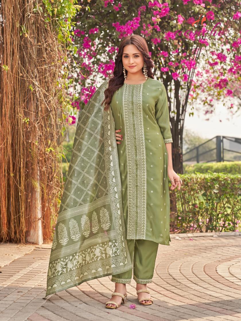 AANCHI KIA VOL 1 VICHITRA SILK READYMADE CASUAL SUIT FOR WOMENS