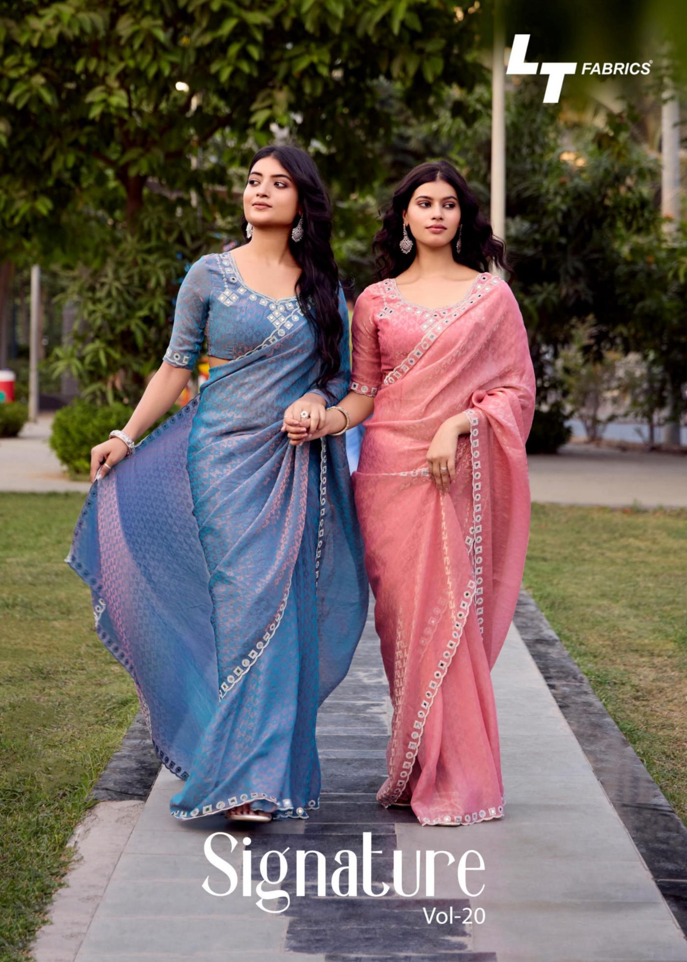 SIGNATURE VOL 20 BY LT FASHION MALAI SILK WITH JACQUARD CLASSIC SAREE EXPORTS