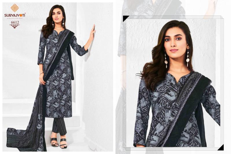 SURYAJYOTI TRENDY COTTON VOL 66 READYMADE ATTRACTIVE LOOK 3PCS DRESS