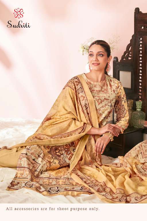 SUDRITI SAHIBA HARNOOR WHOLESALE PURE COTTON LAWN DIGITAL PRINT WITH HANDWORK FASHIONABLE SALWAR SUITS