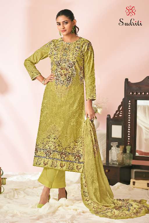 SUDRITI SAHIBA HARNOOR WHOLESALE PURE COTTON LAWN DIGITAL PRINT WITH HANDWORK FASHIONABLE SALWAR SUITS