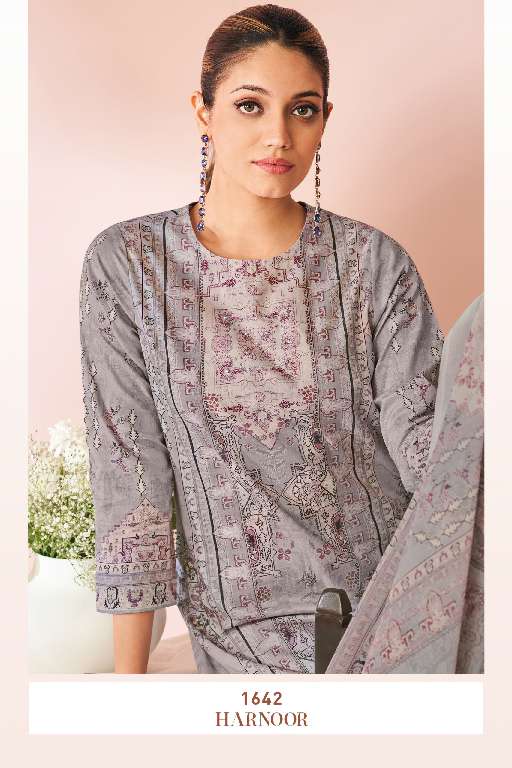 SUDRITI SAHIBA HARNOOR WHOLESALE PURE COTTON LAWN DIGITAL PRINT WITH HANDWORK FASHIONABLE SALWAR SUITS