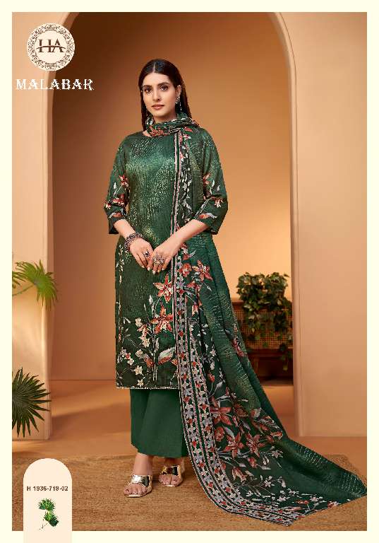 HARSHIT FASHION MALABAR BY ALOK SUITS WHOLESALE PURE JAM COTTON FANCY PRINT WITH HANDWORK TRENDY DRESS MATERIAL