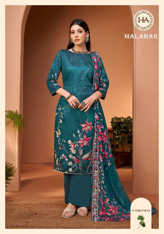 HARSHIT FASHION MALABAR BY ALOK SUITS WHOLESALE PURE JAM COTTON FANCY PRINT WITH HANDWORK TRENDY DRESS MATERIAL