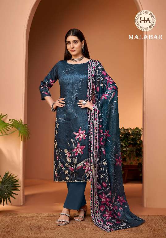 HARSHIT FASHION MALABAR BY ALOK SUITS WHOLESALE PURE JAM COTTON FANCY PRINT WITH HANDWORK TRENDY DRESS MATERIAL