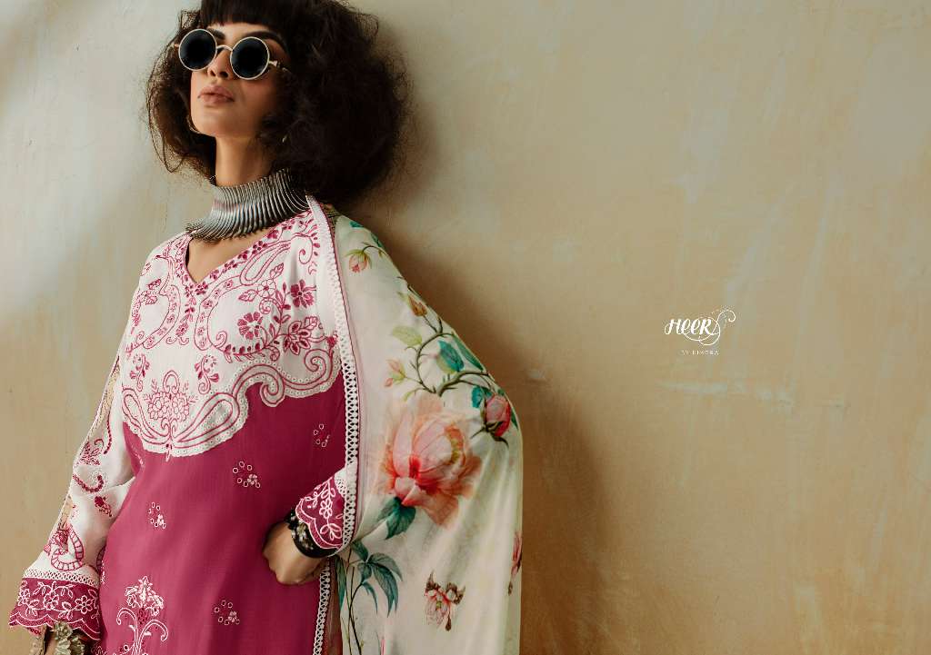 KIMORA HEER CHIC VOL-208 WHOLESALE PURE MUSLIN EMBROIDERY TRADITIONAL SALWAR SUITS FOR WOMAN