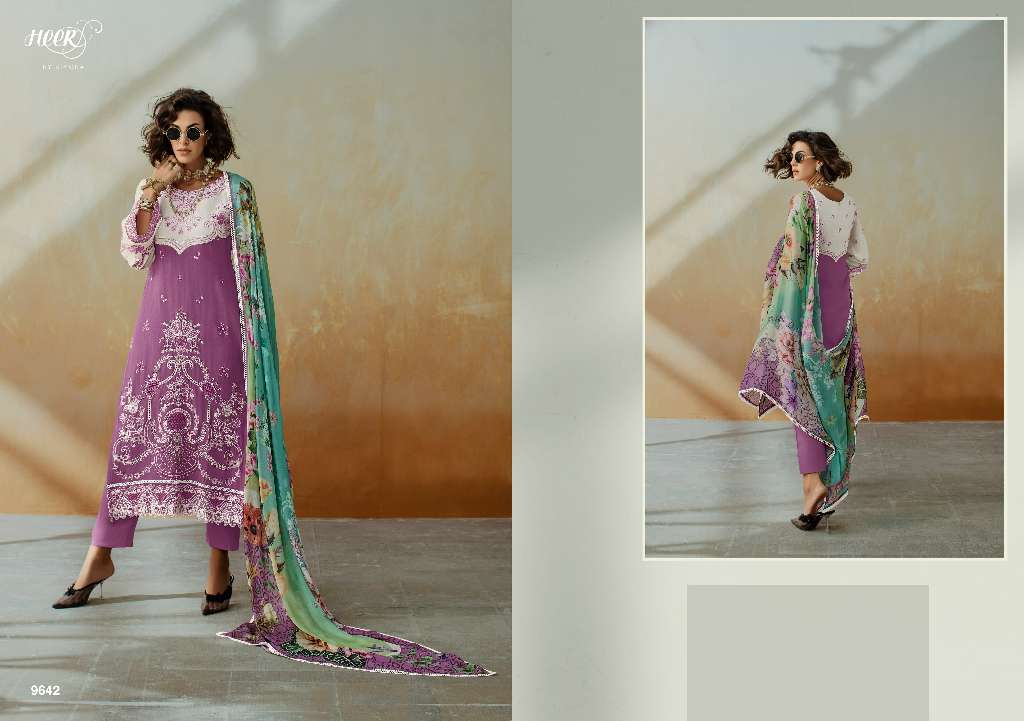 KIMORA HEER CHIC VOL-208 WHOLESALE PURE MUSLIN EMBROIDERY TRADITIONAL SALWAR SUITS FOR WOMAN