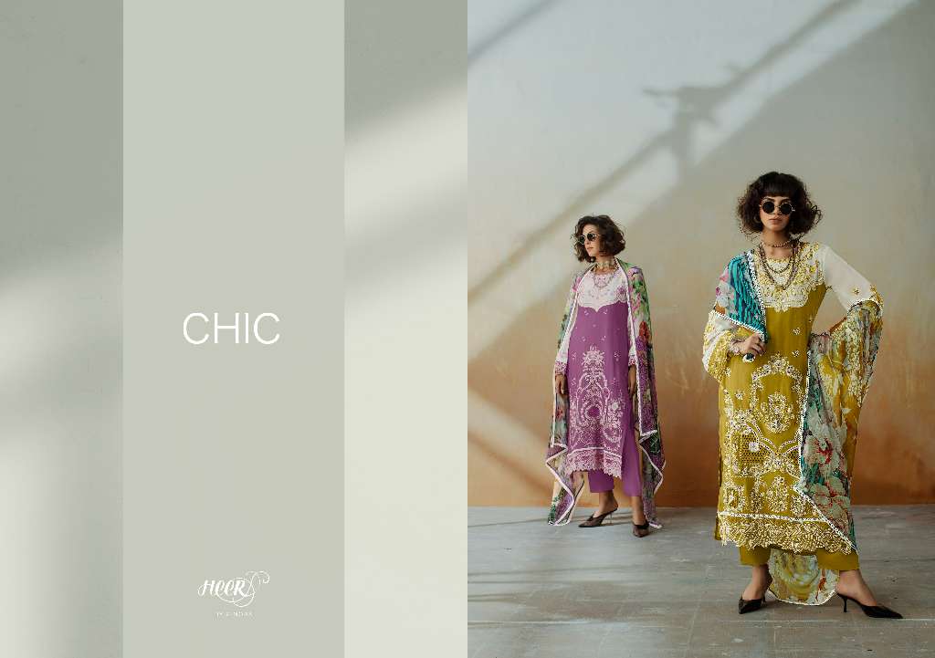KIMORA HEER CHIC VOL-208 WHOLESALE PURE MUSLIN EMBROIDERY TRADITIONAL SALWAR SUITS FOR WOMAN