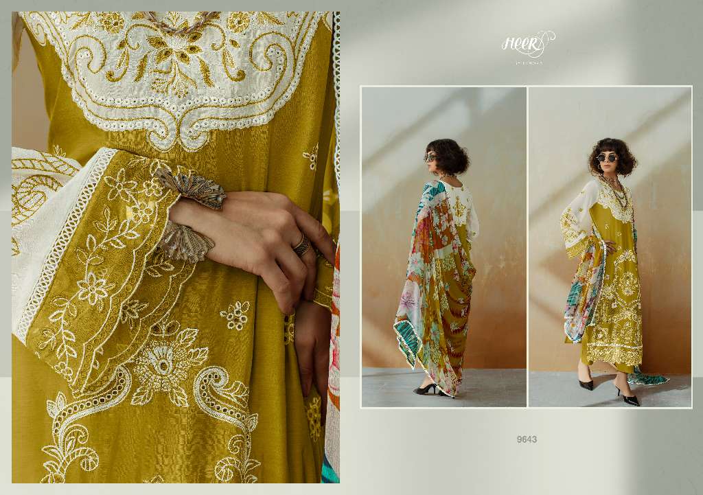 KIMORA HEER CHIC VOL-208 WHOLESALE PURE MUSLIN EMBROIDERY TRADITIONAL SALWAR SUITS FOR WOMAN