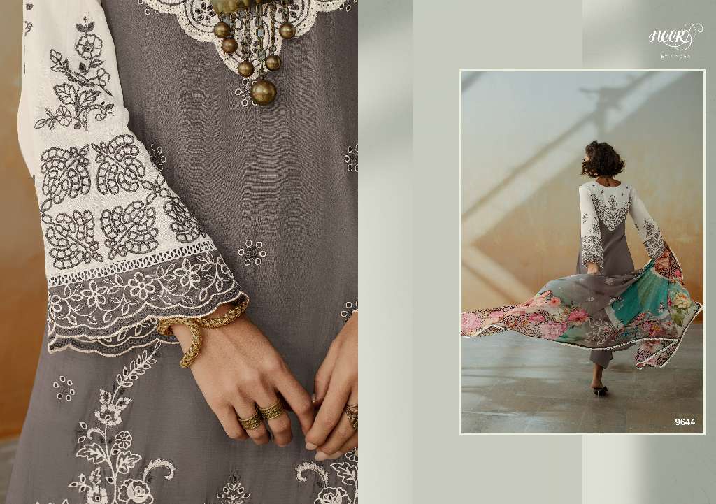 KIMORA HEER CHIC VOL-208 WHOLESALE PURE MUSLIN EMBROIDERY TRADITIONAL SALWAR SUITS FOR WOMAN