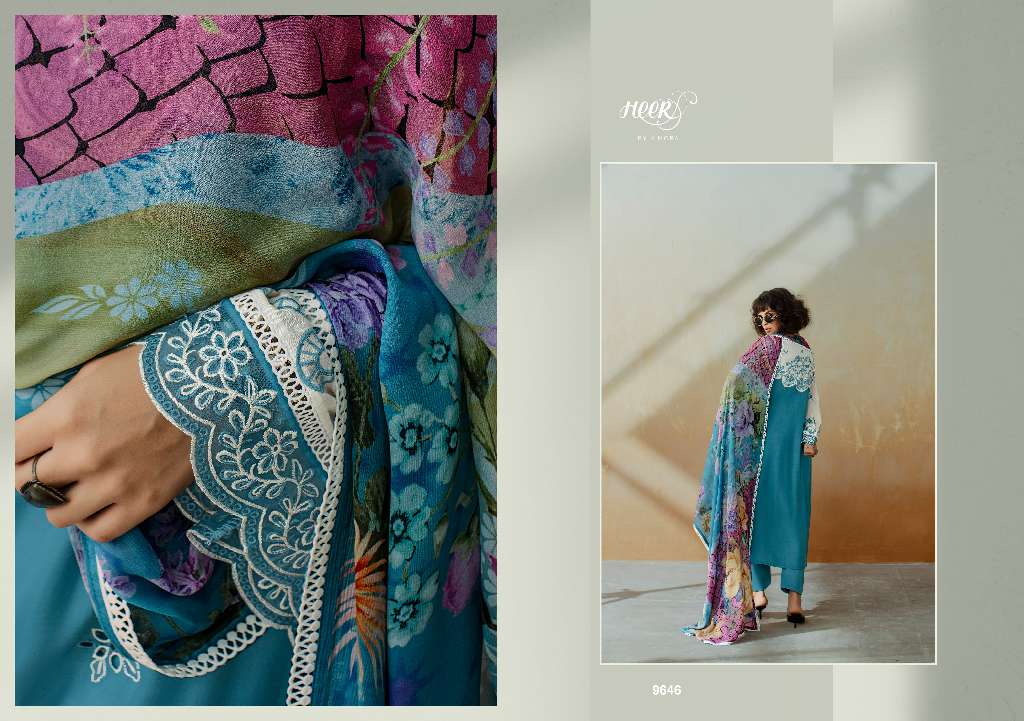 KIMORA HEER CHIC VOL-208 WHOLESALE PURE MUSLIN EMBROIDERY TRADITIONAL SALWAR SUITS FOR WOMAN