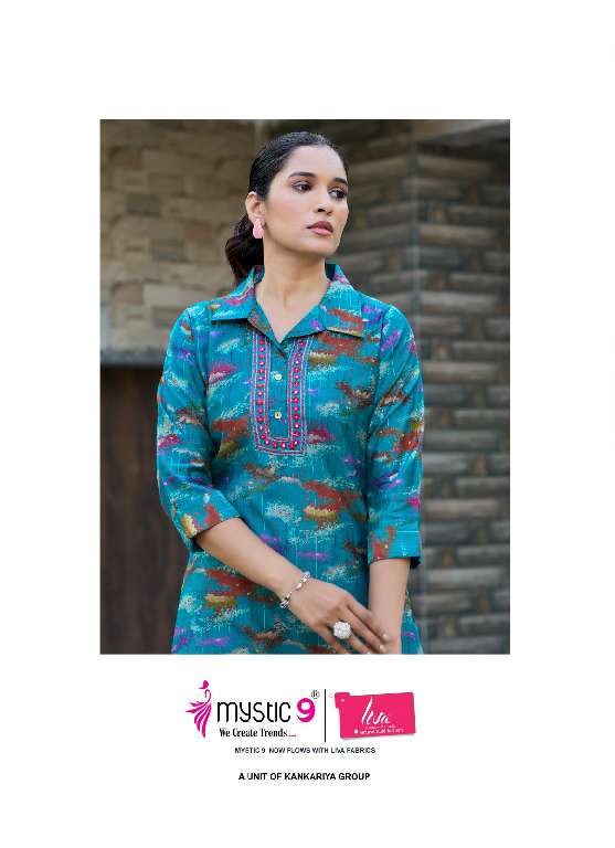 MYSTIC 9 ISHA VOL-1 WHOLESALE EXCLUSIVE PREMIUM QUALITY VERTICAN PRINT WITH BEAUTIFUL COLOR COMBINATION CORD SET