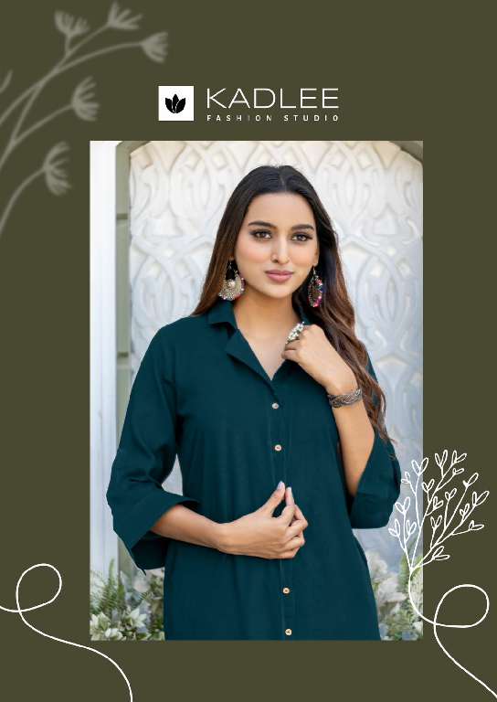 KADLEE NIVA WHOLESALE HEAVY RAYON PRINT WITH HANDWORK FASHIONABLE CORD SET