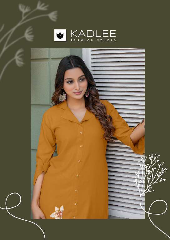 KADLEE NIVA WHOLESALE HEAVY RAYON PRINT WITH HANDWORK FASHIONABLE CORD SET