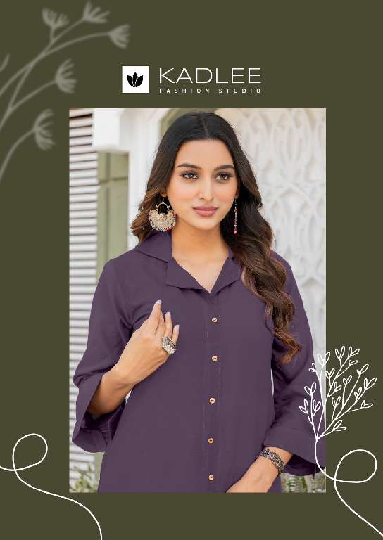 KADLEE NIVA WHOLESALE HEAVY RAYON PRINT WITH HANDWORK FASHIONABLE CORD SET