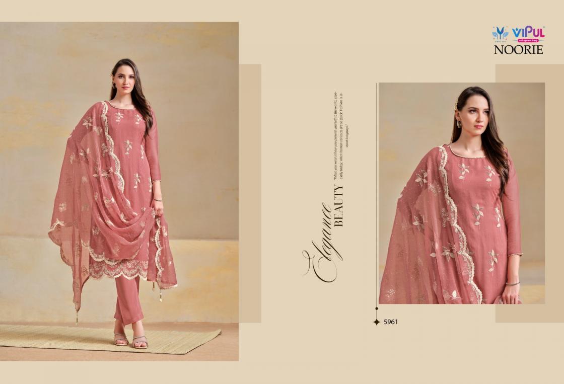 NOORIE BY VIPUL ORGANZA CHIFFON AMAZING DRESS MATERIAL ONLINE