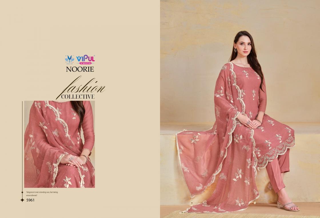 NOORIE BY VIPUL ORGANZA CHIFFON AMAZING DRESS MATERIAL ONLINE