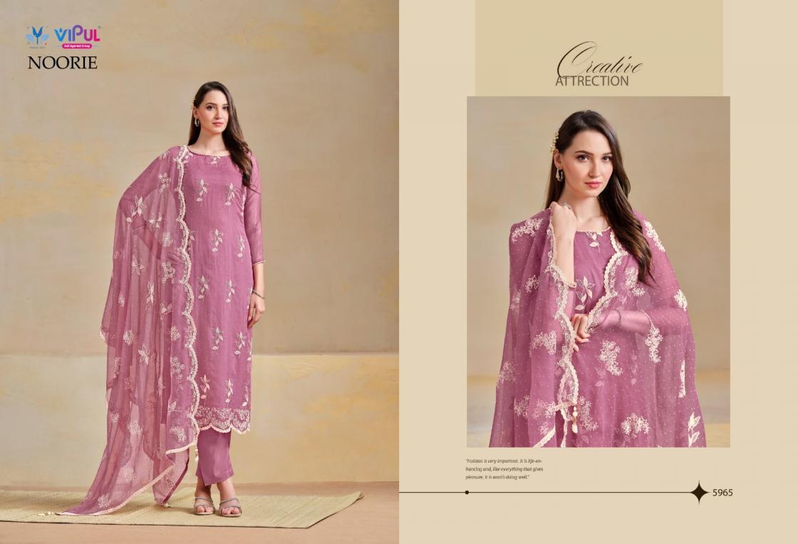 NOORIE BY VIPUL ORGANZA CHIFFON AMAZING DRESS MATERIAL ONLINE