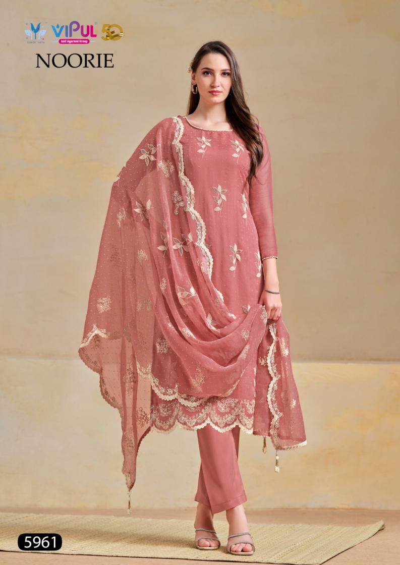 NOORIE BY VIPUL ORGANZA CHIFFON AMAZING DRESS MATERIAL ONLINE