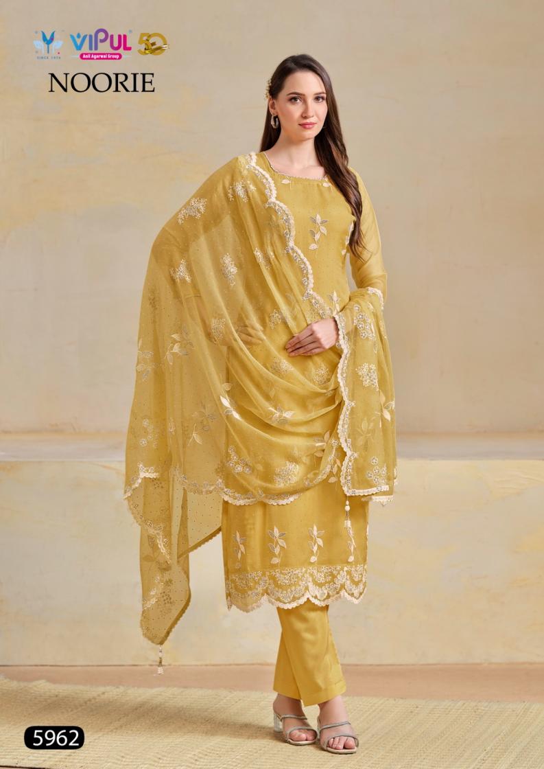 NOORIE BY VIPUL ORGANZA CHIFFON AMAZING DRESS MATERIAL ONLINE