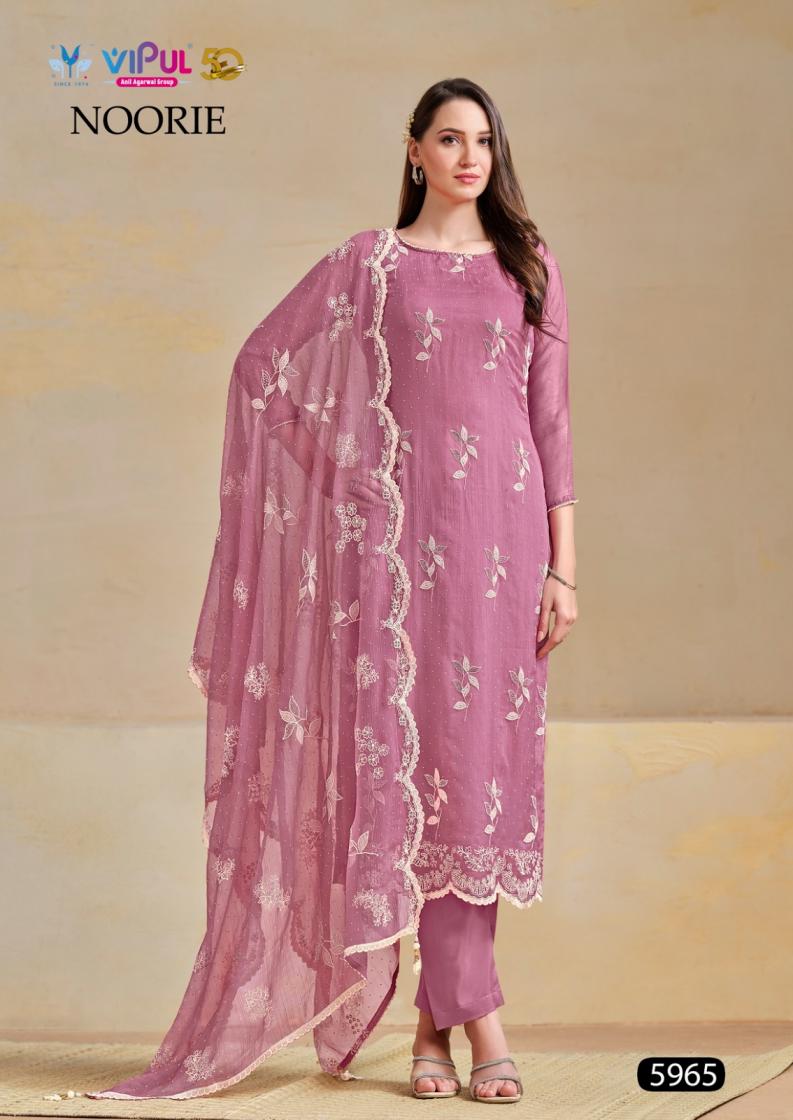 NOORIE BY VIPUL ORGANZA CHIFFON AMAZING DRESS MATERIAL ONLINE