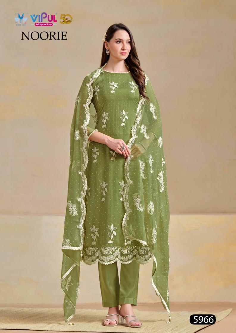NOORIE BY VIPUL ORGANZA CHIFFON AMAZING DRESS MATERIAL ONLINE