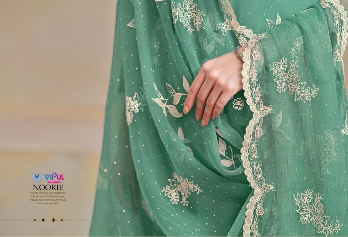 NOORIE BY VIPUL ORGANZA CHIFFON AMAZING DRESS MATERIAL ONLINE