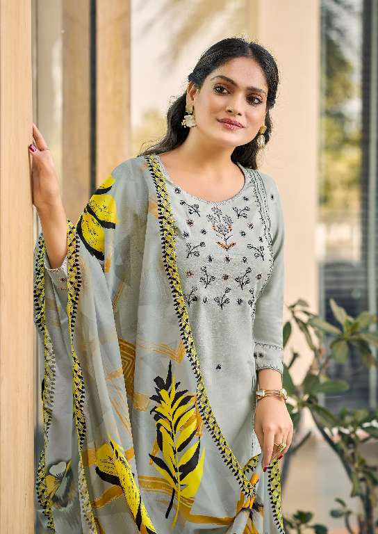 WOODEE PRESENT BUTTERFLY WHOLESALE PREMIUM SOFT MUSLIN DIGITAL PRINT WITH LATKAN 3 PCS READYMADE SALWAR KAMEEZ