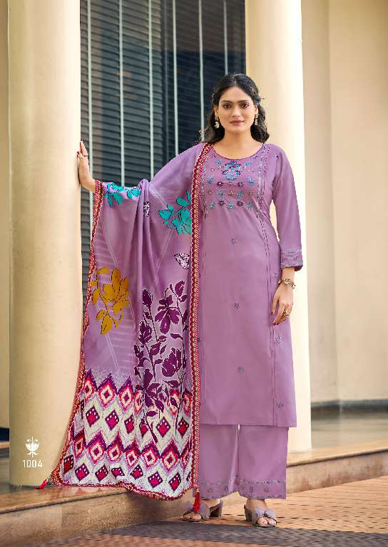 WOODEE PRESENT BUTTERFLY WHOLESALE PREMIUM SOFT MUSLIN DIGITAL PRINT WITH LATKAN 3 PCS READYMADE SALWAR KAMEEZ