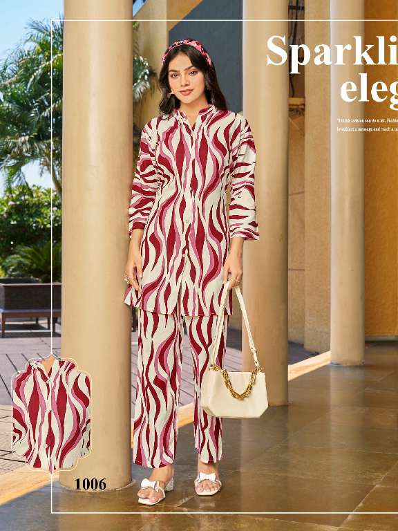 SANKHESWER LAUNCHING SUMMER SPACIAL VOL-1 WHOLESALE RAYON PRINT WITH CLASSY COLOR COMBINATION CORD SET