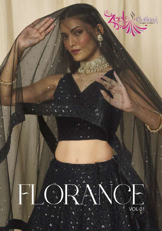 ZEEL CLOTHING PRESENTS D.NO 5124 COLORS WHOLESALE DESIGNER LEHEGAS FOR ANY OCCASIONS