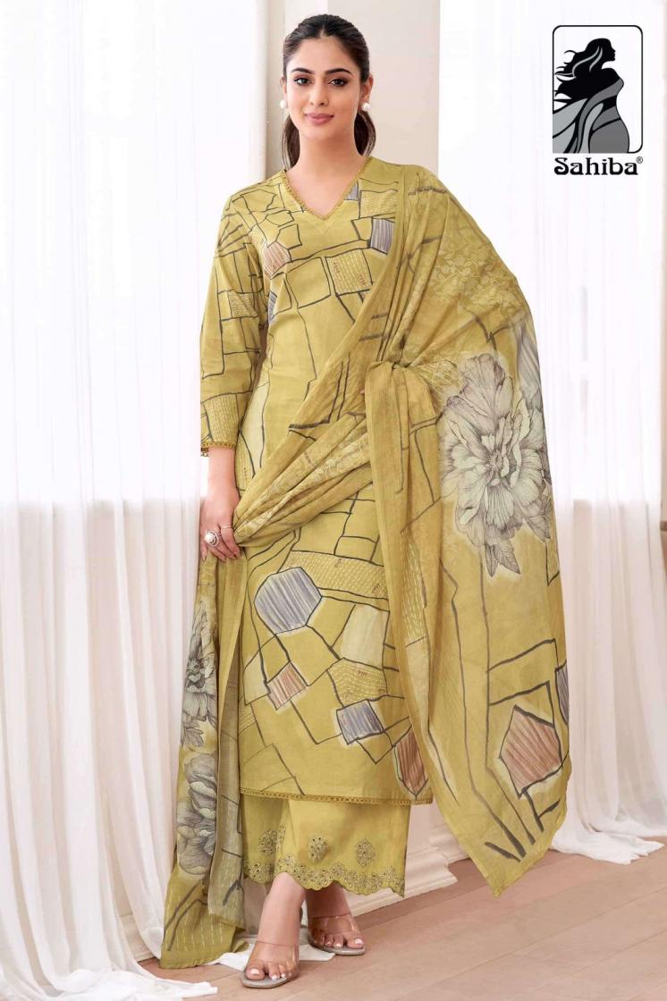 PRIYANSHI BY SAHIBA COTTON LAWN HIT DESIGN UNSTITCH SALWAR KAMEEZ