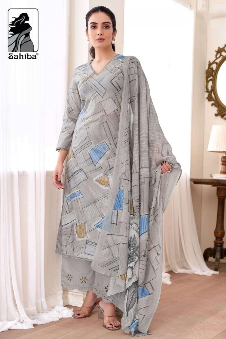 PRIYANSHI BY SAHIBA COTTON LAWN HIT DESIGN UNSTITCH SALWAR KAMEEZ