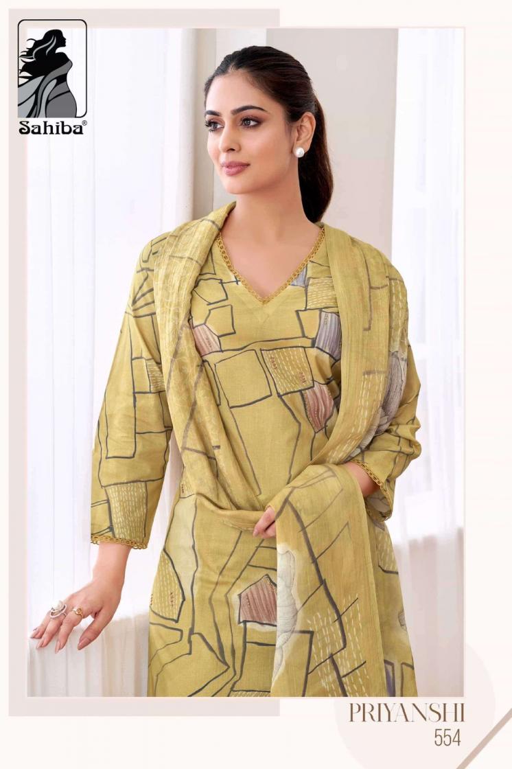 PRIYANSHI BY SAHIBA COTTON LAWN HIT DESIGN UNSTITCH SALWAR KAMEEZ