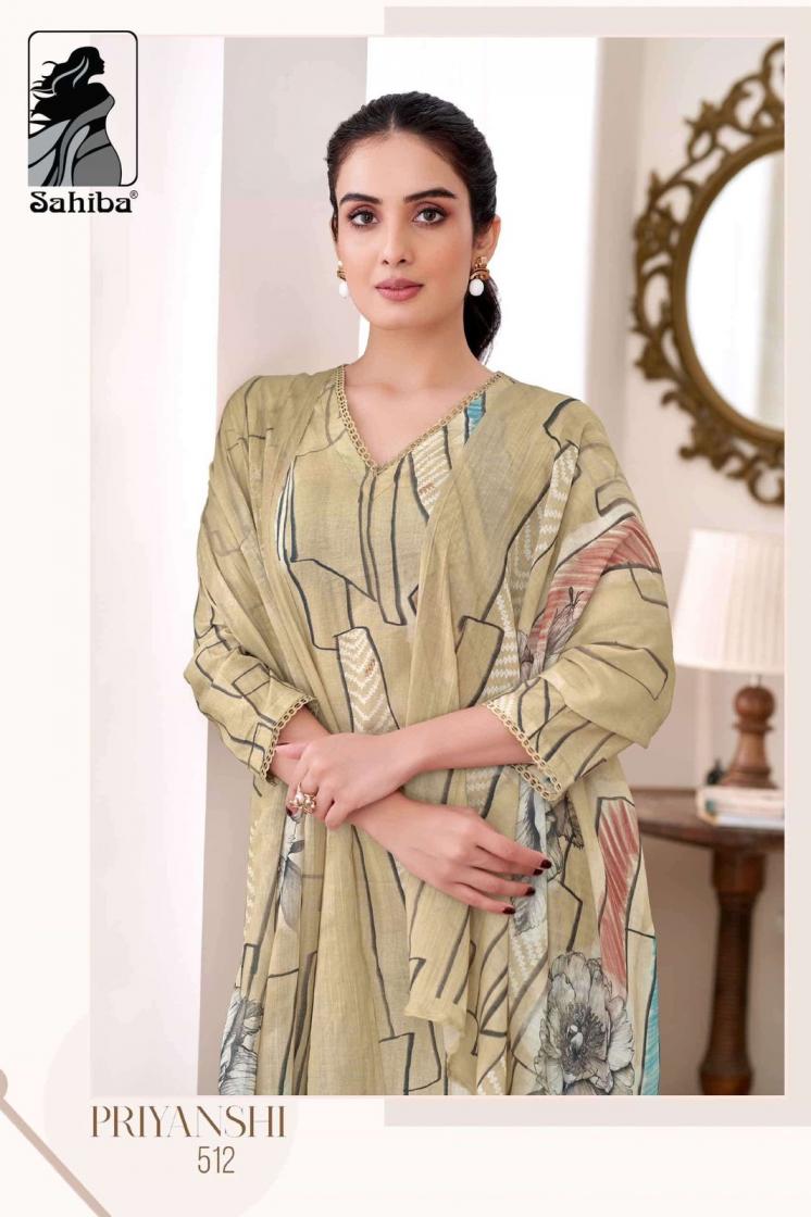 PRIYANSHI BY SAHIBA COTTON LAWN HIT DESIGN UNSTITCH SALWAR KAMEEZ
