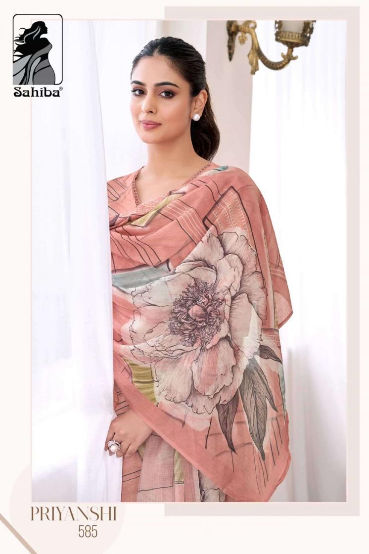 PRIYANSHI BY SAHIBA COTTON LAWN HIT DESIGN UNSTITCH SALWAR KAMEEZ