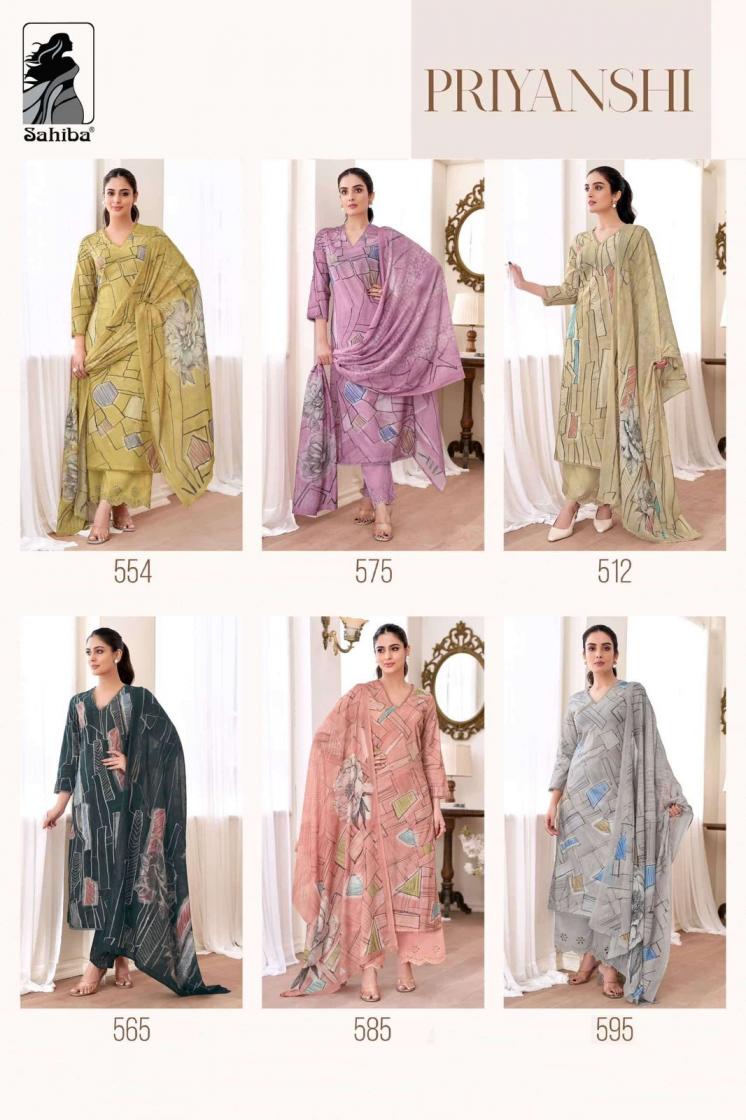 PRIYANSHI BY SAHIBA COTTON LAWN HIT DESIGN UNSTITCH SALWAR KAMEEZ