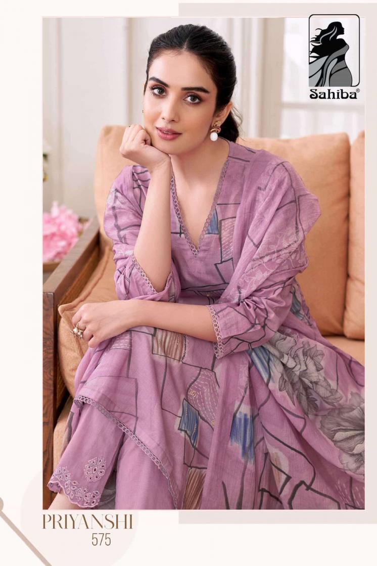 PRIYANSHI BY SAHIBA COTTON LAWN HIT DESIGN UNSTITCH SALWAR KAMEEZ