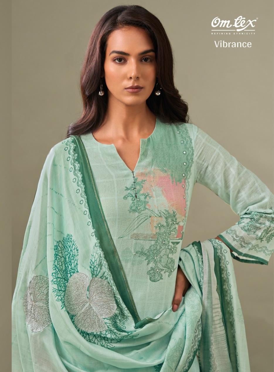 VIBRANCE BY OMTEX LINEN COTTON CHECKS SHOP TRENDY DRESS MATERIALS