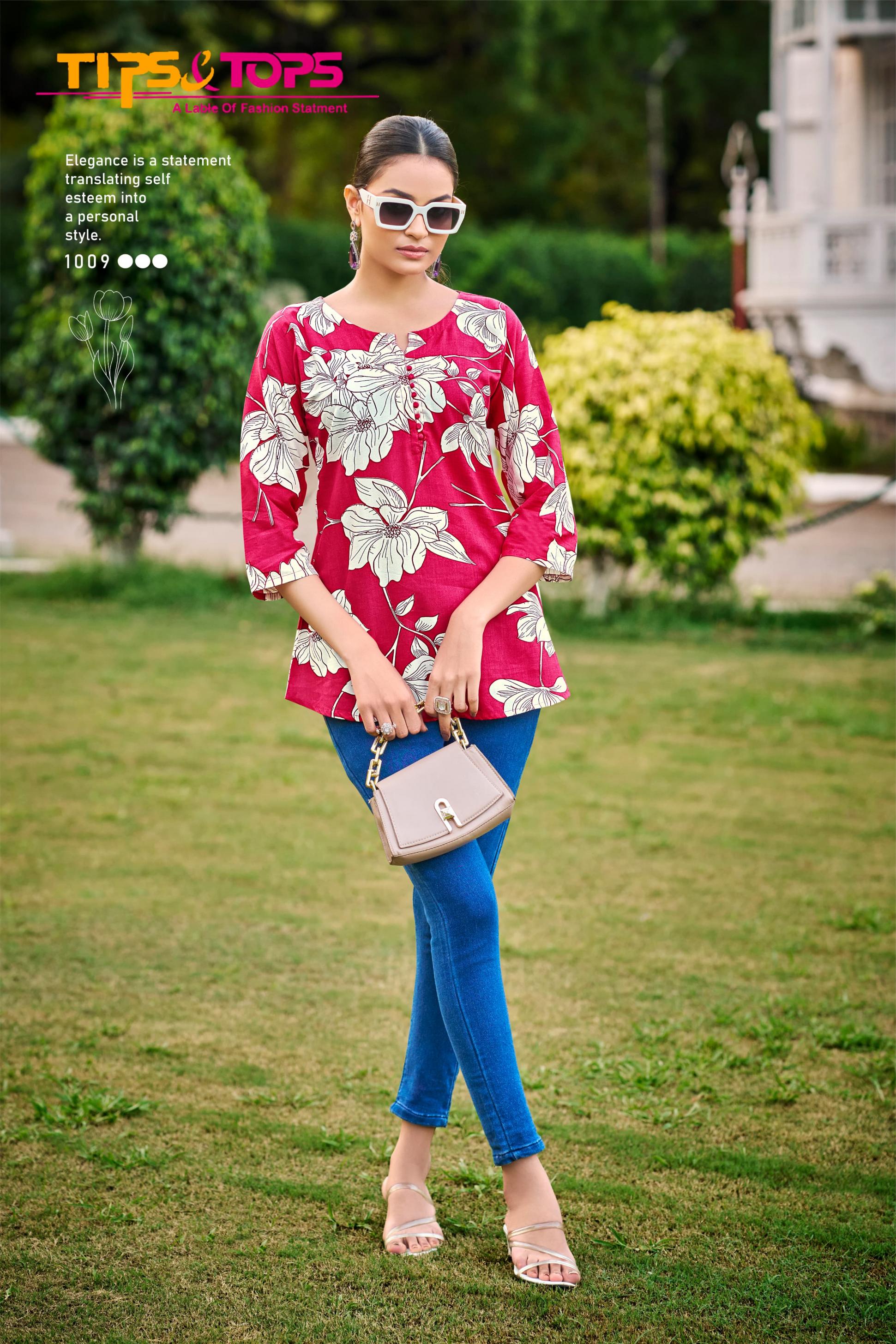 BABY VOL 7 BY TIPS AND TOPS RAYON READYMADE CLASSIC TOP FOR WOMENS