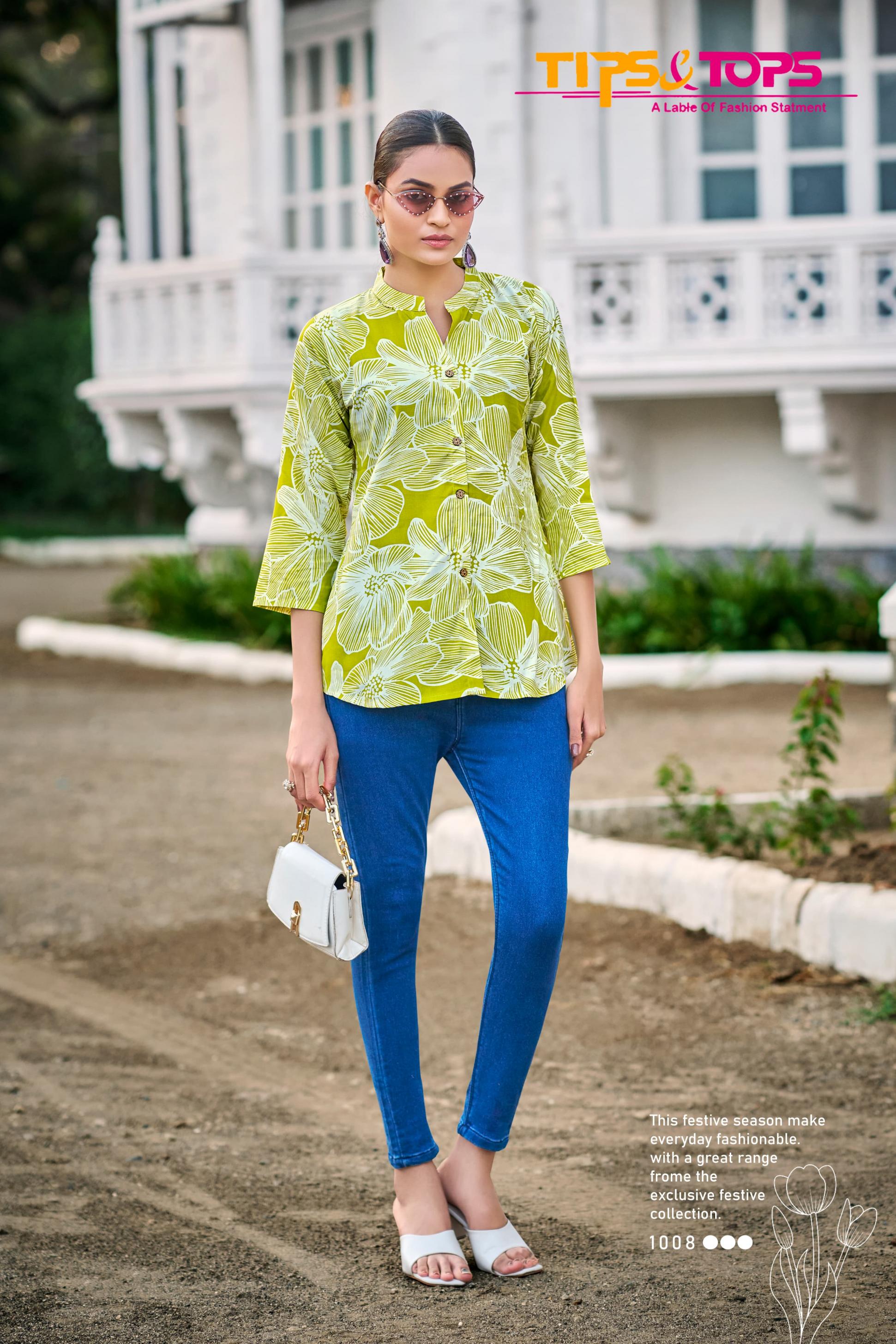 BABY VOL 7 BY TIPS AND TOPS RAYON READYMADE CLASSIC TOP FOR WOMENS