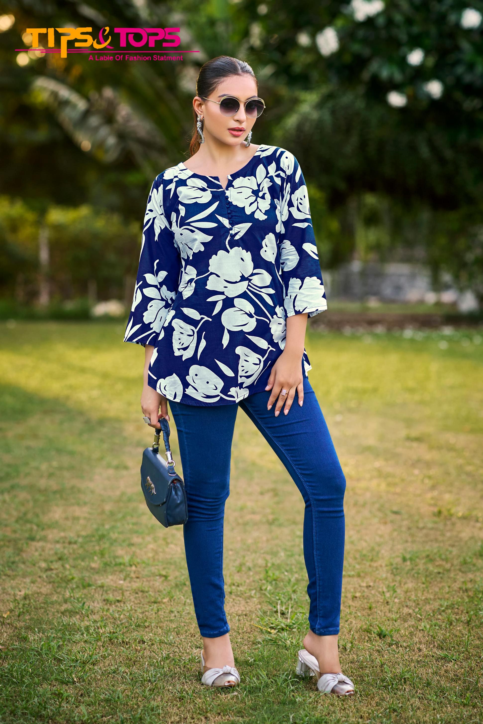 BABY VOL 7 BY TIPS AND TOPS RAYON READYMADE CLASSIC TOP FOR WOMENS