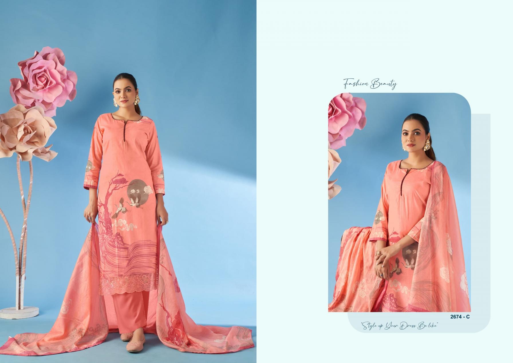 PAANKHI BY SARGAM CAMBRIC PRINT HIT DESIGN UNSTITCH SALWAR KAMEEZ