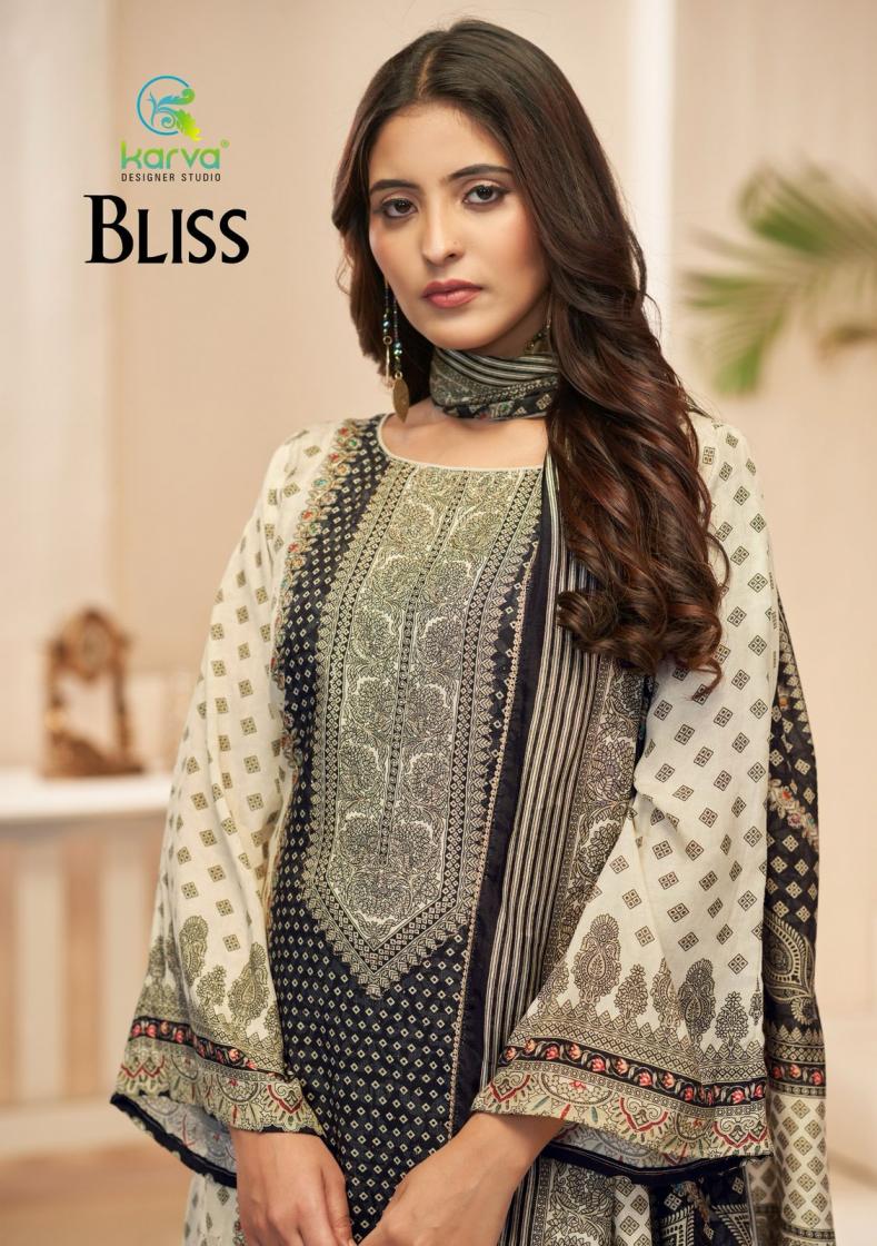 KARVA DESIGNER BLISS VISCOSE MUSLIN AMAZING SUIT FOR WOMENS